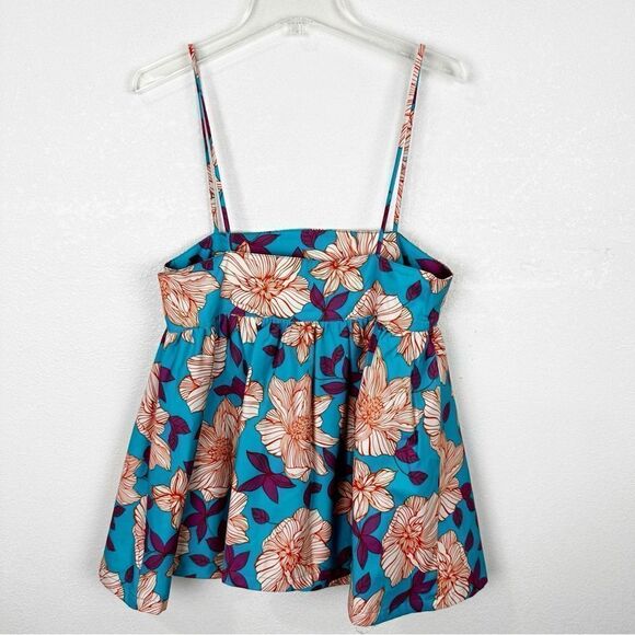 Autumn Adeigbo Tank Top Spaghetti Strap Floral Size 6 & 8 Tropical - Picture 4 of 5